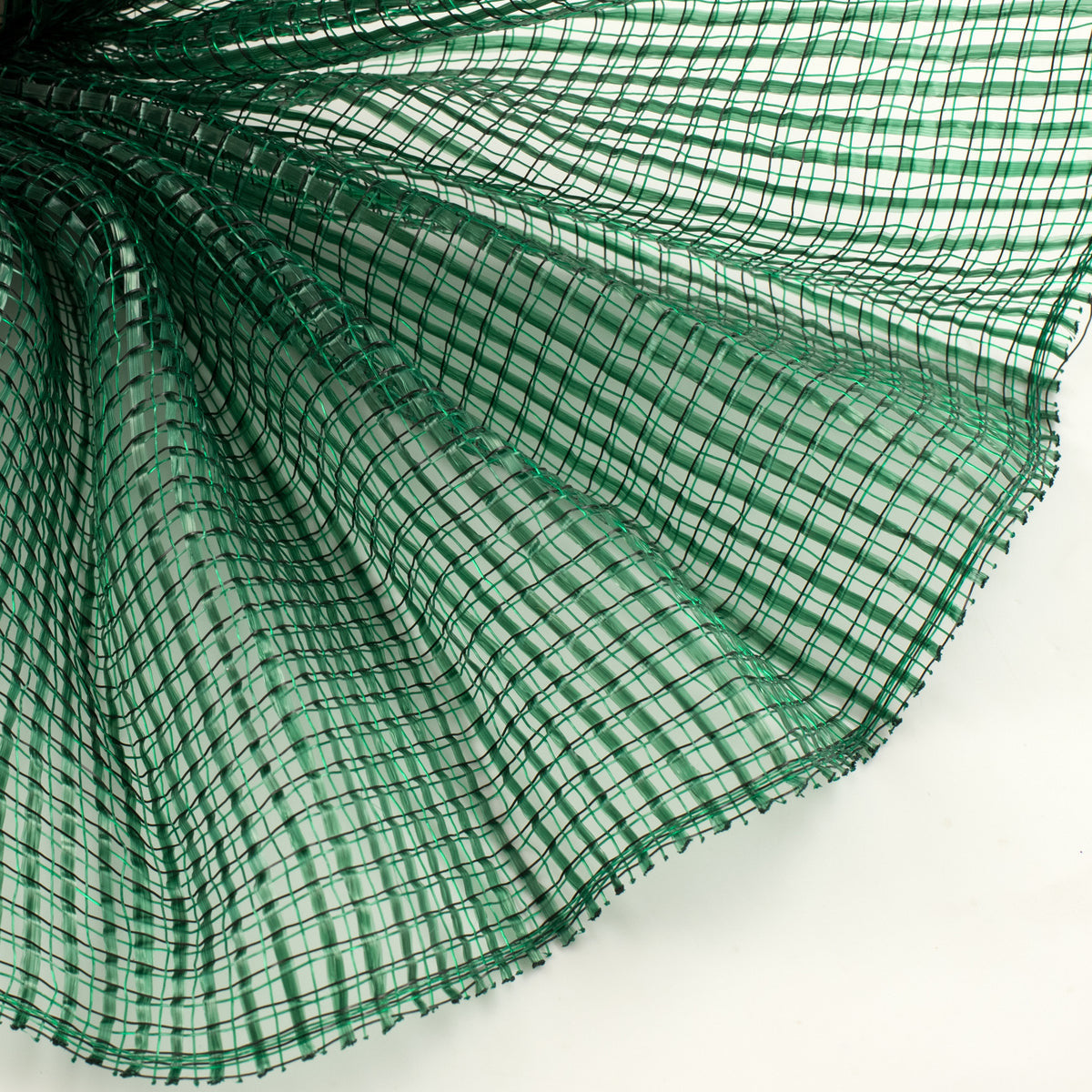 10" Horizontal Wide Stripe Deco Mesh - Hunter Green
