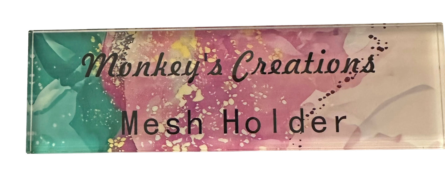 monkeys creations acrylic mesh holder