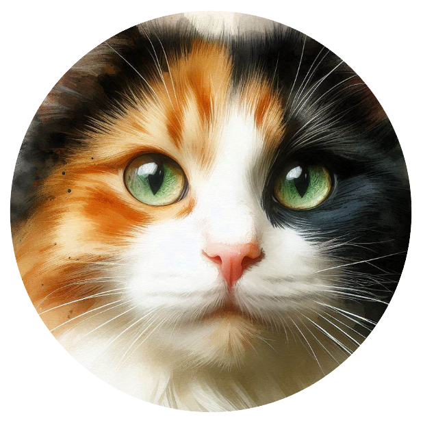 Calico cat face