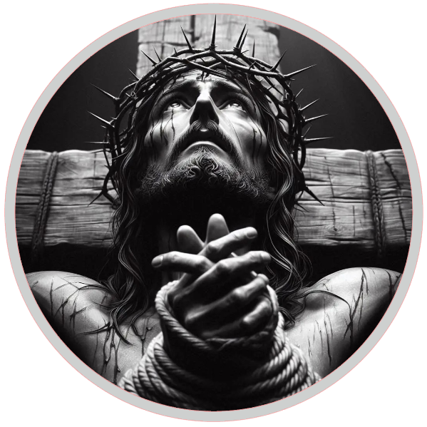Jesus with a crown of thorns