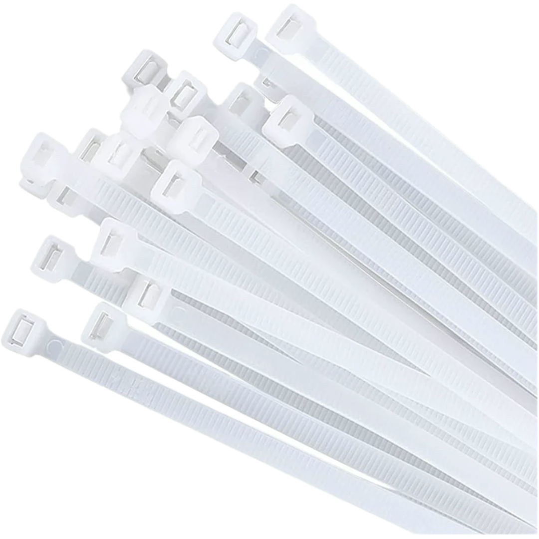 White cable ties