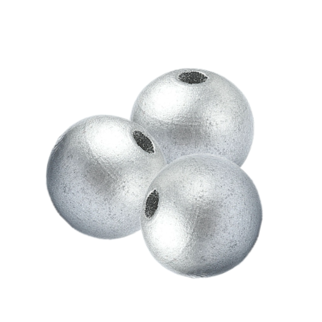 Decorative silver  wood beads 