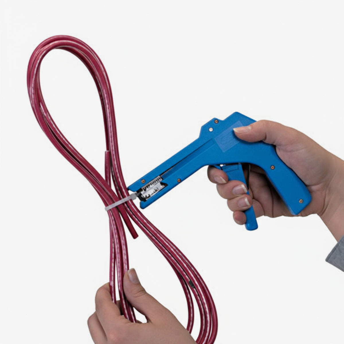 A blue NP-50 Cable / Zip Tie Gun