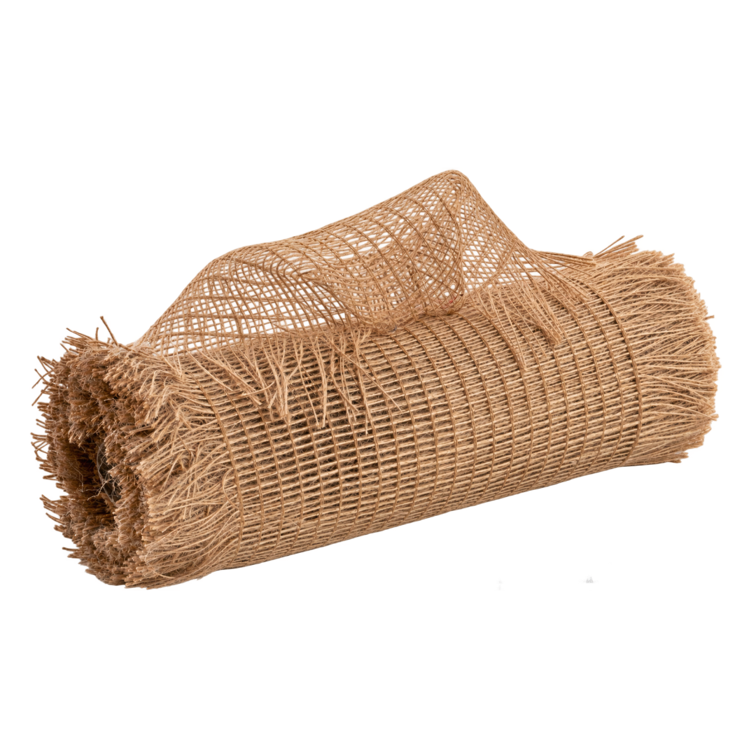 10" roll of natural colored rustic frayed edge burlap deco mesh MPN XB97010-15