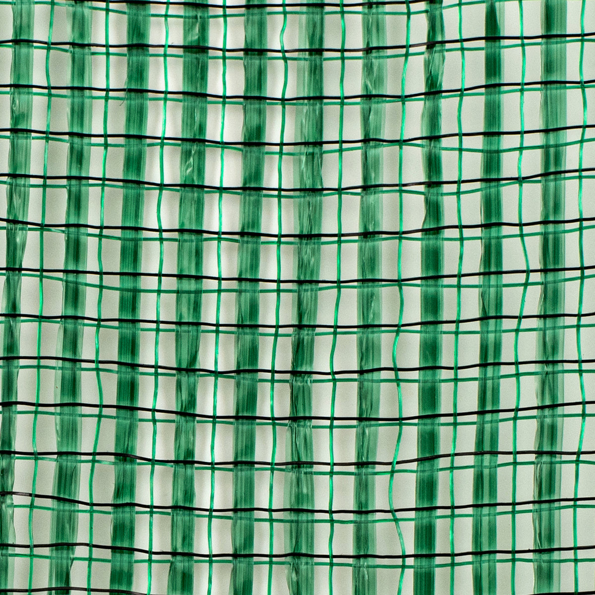 Roll of hunter green horizontal wide stripe deco mesh