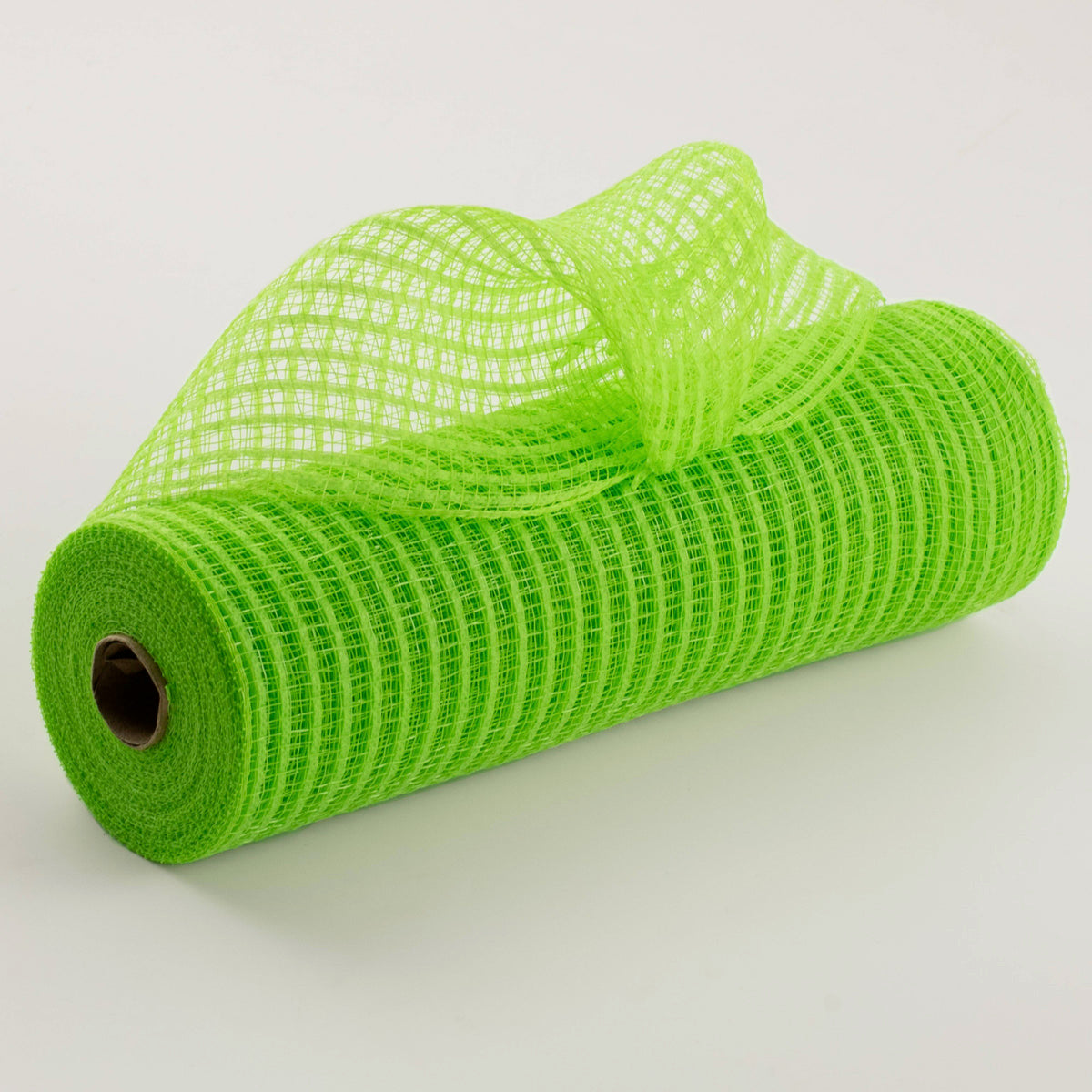 10" roll of lime green breeze deco mesh