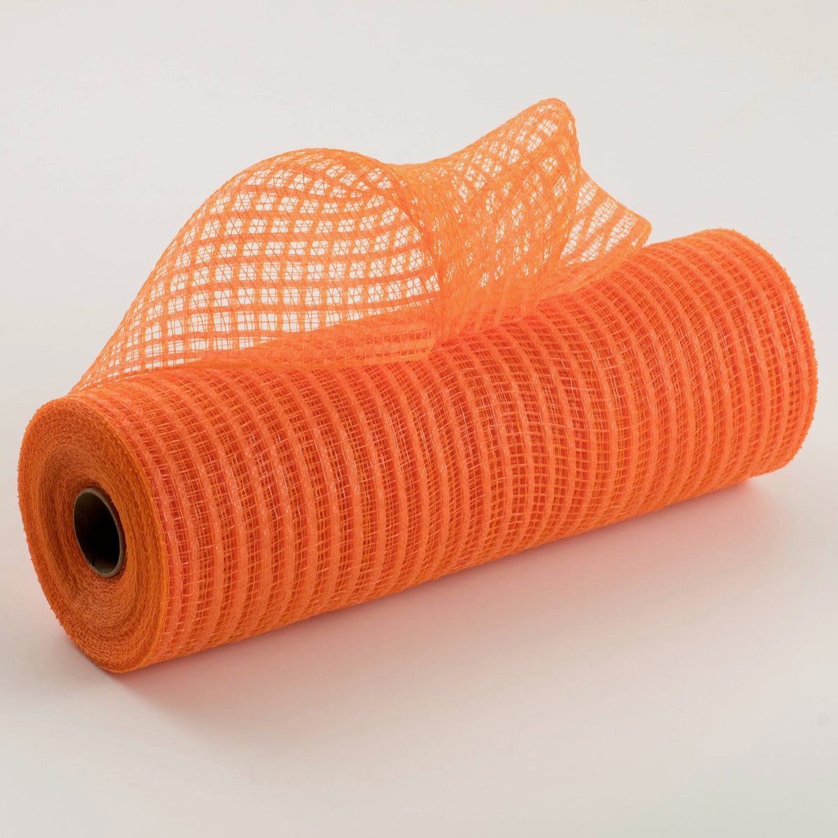 10" roll of orange breeze deco mesh