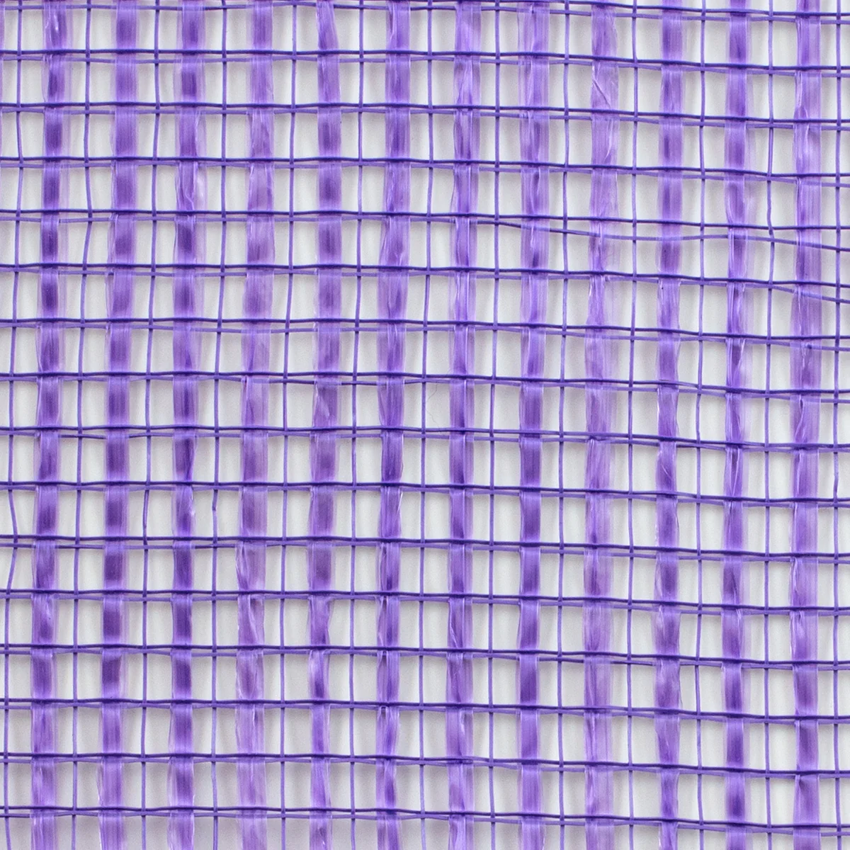 Purple horizontal wide stripe deco mesh close up of weave