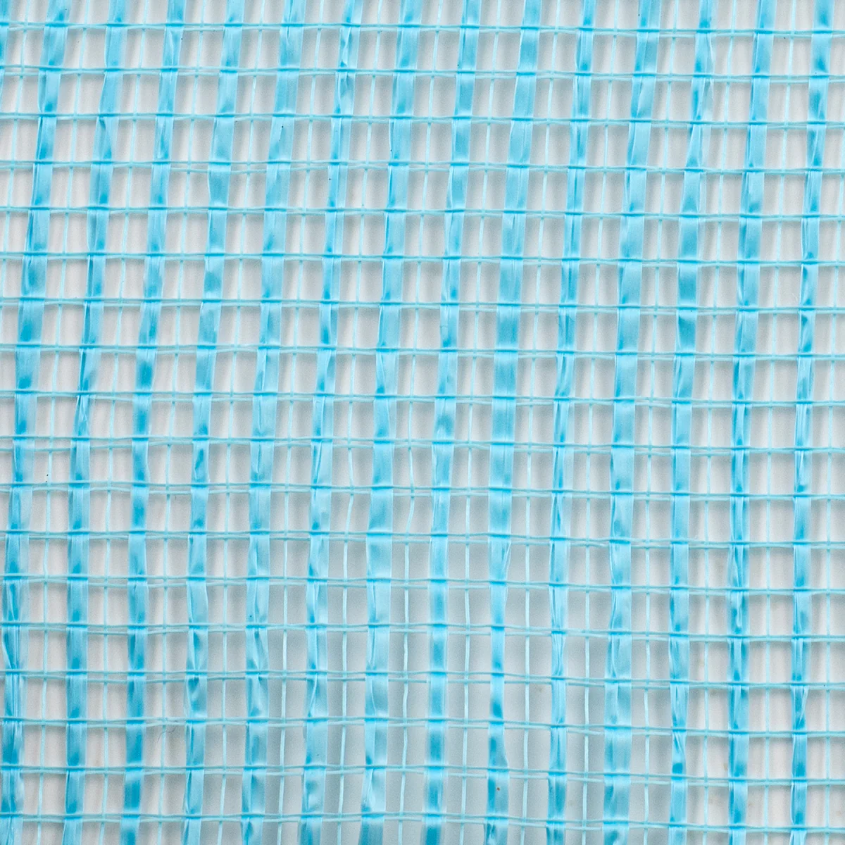 Turquoise horizontal wide stripe deco mesh close up of weave