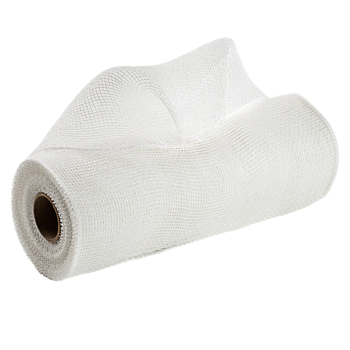 10" roll of white poly deco mesh 