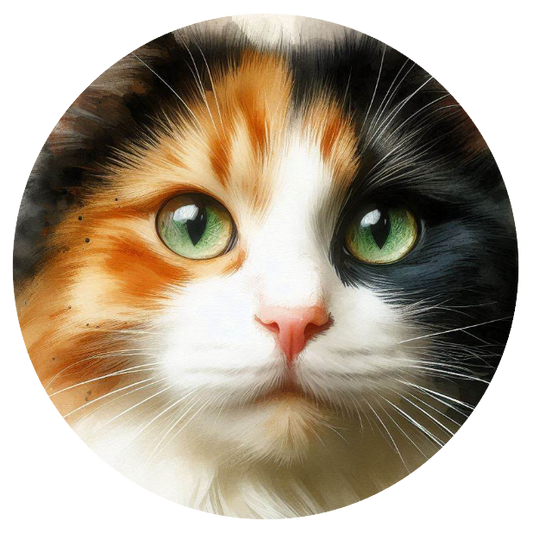 Calico cat face 