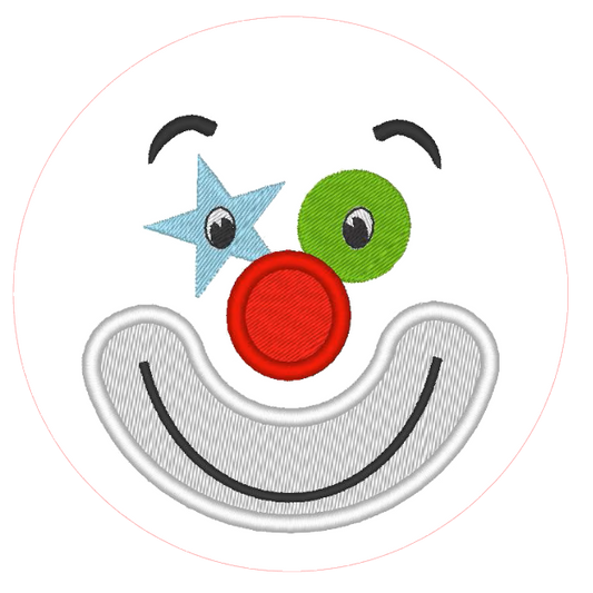 Colorful clown face 