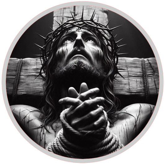 Jesus with a crown of thorns 