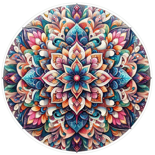 Colorful mandala design 