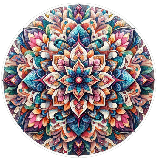 Colorful mandala design 