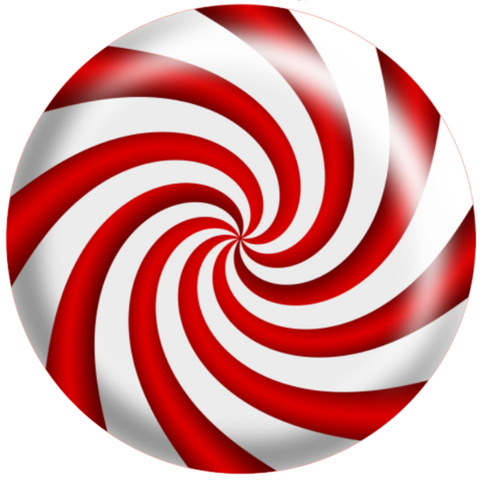 round metal wreath sign red and white striped candy