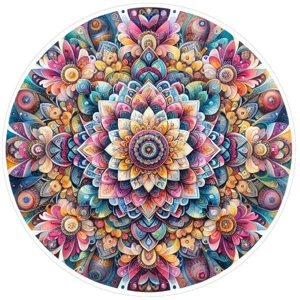 Colorful mandala design