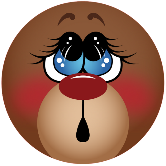 Round metal wreath sign reindeer face 