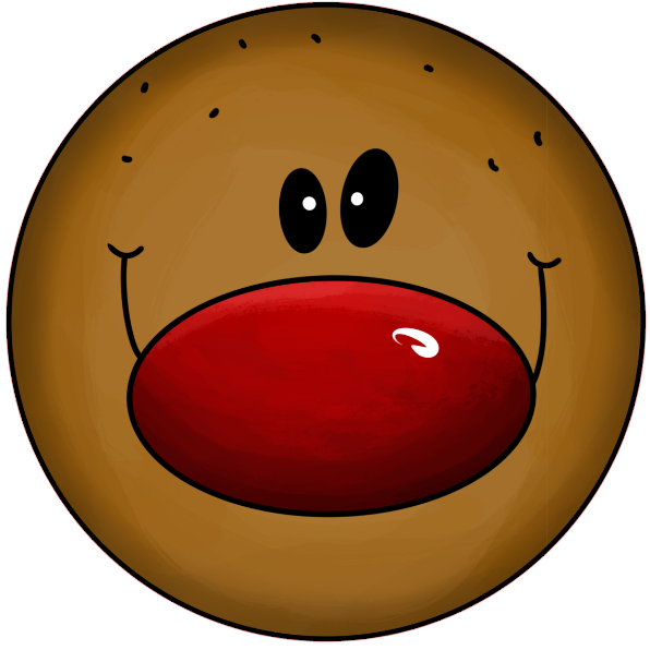 Round metal wreath sign reindeer face 