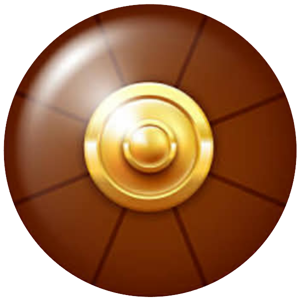 Brown and gold roulette wheel wreath sign