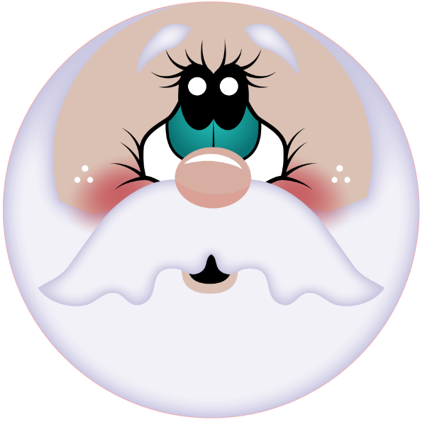 Cartoon Santa face 