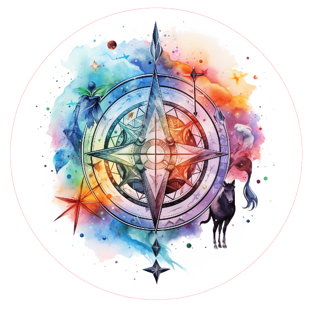 Colorful zodiac abstract symbol 