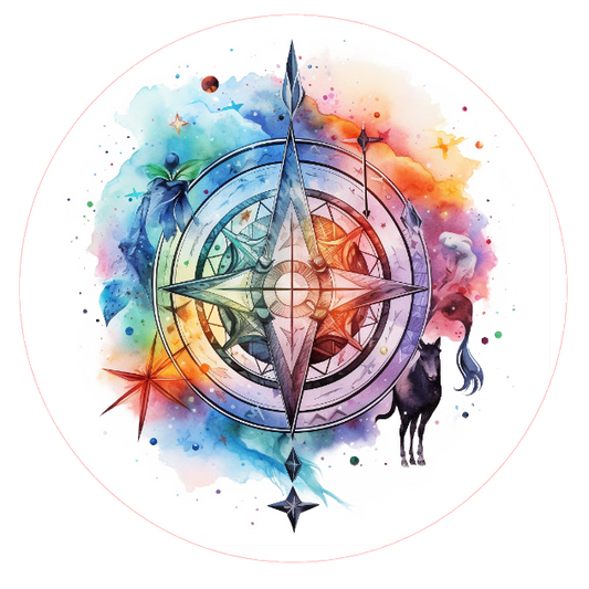 Colorful zodiac abstract symbol 