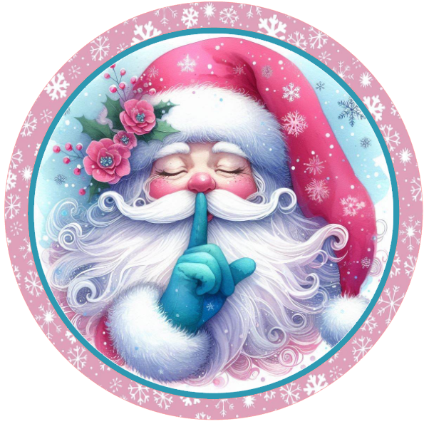 Santa Claus whispering