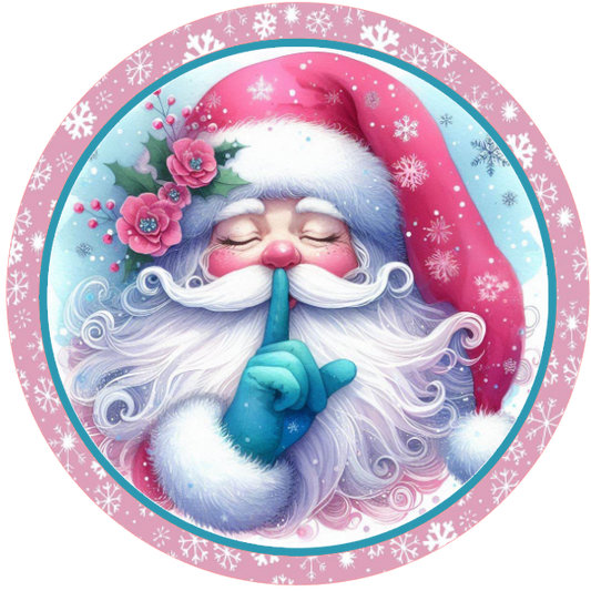 Santa Claus whispering