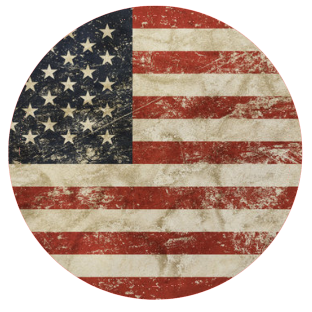 Vintage-style American flag 