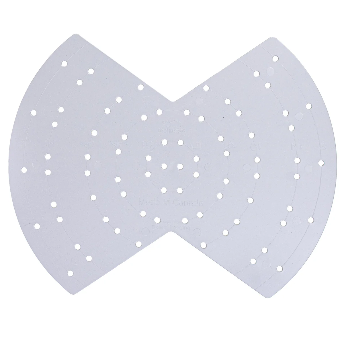 Plastic wing shaped wreath making form