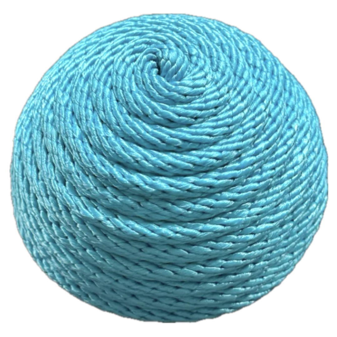 aqua rope round flower center