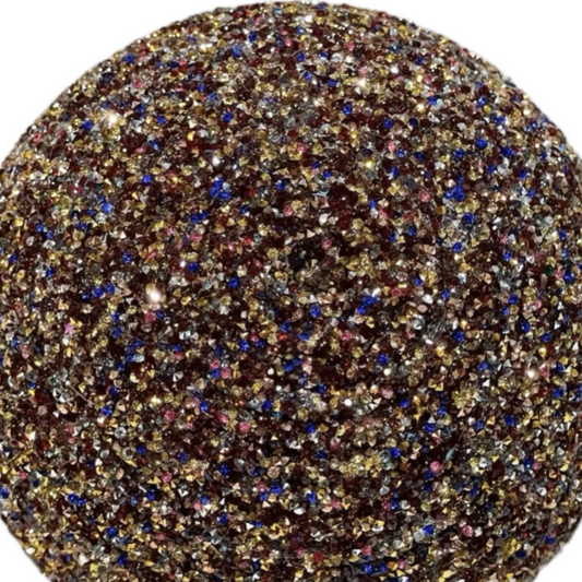 multicolor rhinestone round flower center