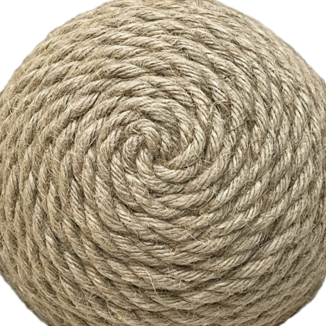natural jute round flower center