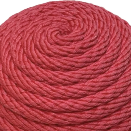 red rope round flower center