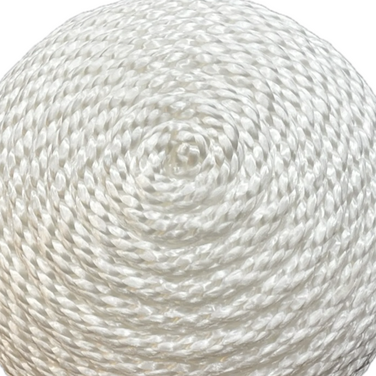 white rope round flower center